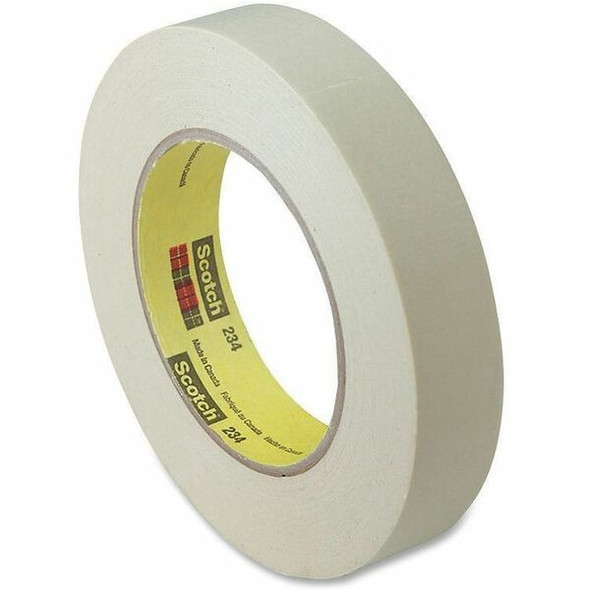 Scotch General-Purpose Masking Tape - 60 yd Length x 1" Width - 5.9 mil Thickness - 3" Core - Rubber Backing - For Multipurpose - 1 / Roll - Tan