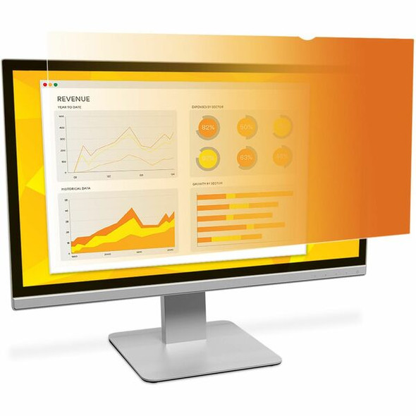 3M&trade; Gold Privacy Filter for 21.5in Monitor, 16:9, GF215W9B - For 21.5" Widescreen LCD Monitor - 16:9 - Scratch Resistant, Dust Resistant