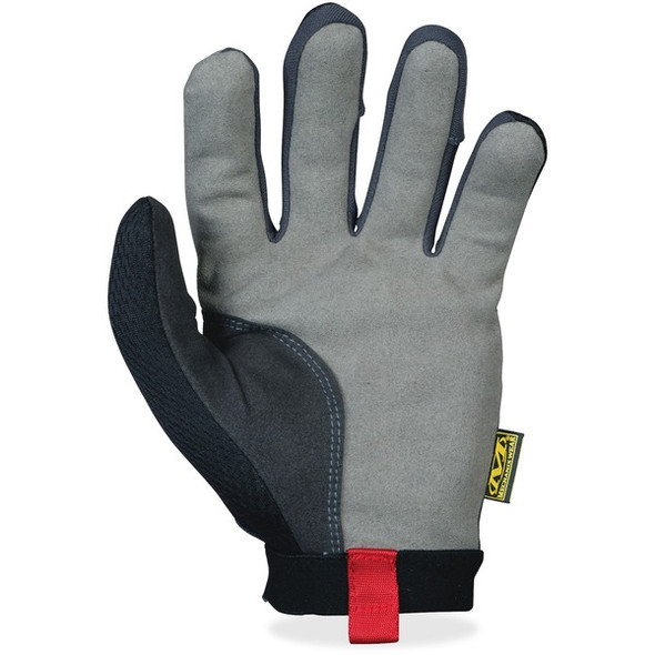 Mechanix Wear 2-way Stretch Utility Gloves - 10 Size Number - Large Size - Black - Air Vent, Stretchable, Reinforced Palm Pad, Snag Resistant, Hook & Loop - 1 / Pair