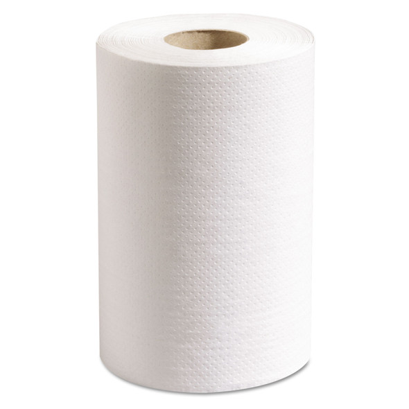 100% Recycled Hardwound Roll Paper Towels, 1-Ply, 7.88" x 350 ft, White, 12 Rolls/Carton