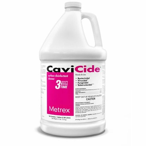 Metrex Cavicide Disinfectant Cleaner - Ready-To-Use - 128 fl oz (4 quart) - 4 / Carton - White