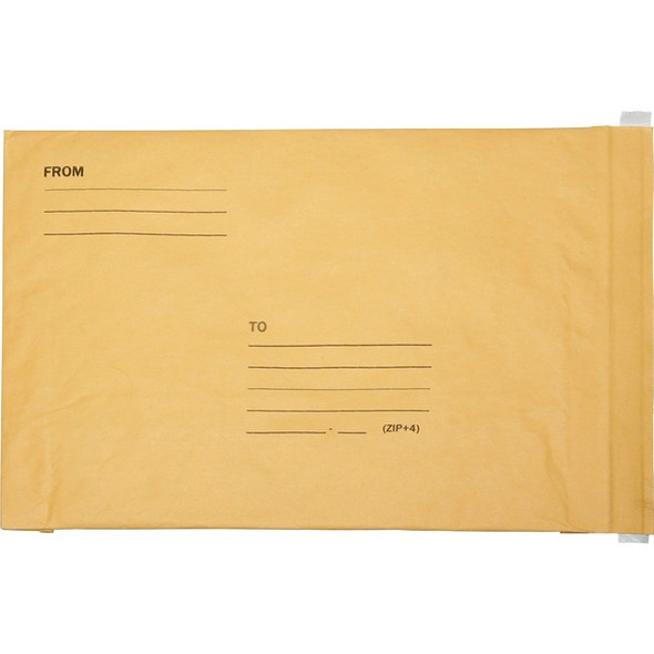 AbilityOne  SKILCRAFT Sealed Air Jiffylite Bubble Lined Mailer - No. 5 - Bubble - #5 - 10 1/2" Width x 16" Length - Peel & Seal - Kraft - 80 / Pack - Kraft