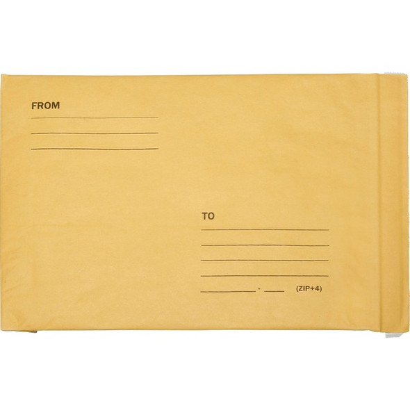 AbilityOne  SKILCRAFT Sealed Air Jiffy Padded Mailer - Bubble - 9 1/2" Width x 14 1/2" Length - Peel & Seal - 100 / Pack - Kraft