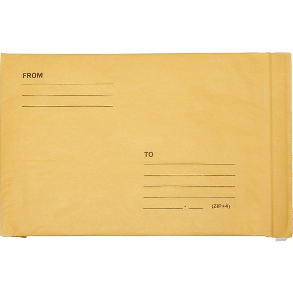 SKILCRAFT Sealed Air Jiffy Padded Mailer - Bubble - 9 1/2" Width x 14 1/2" Length - Peel & Seal - 100 / Pack - Kraft