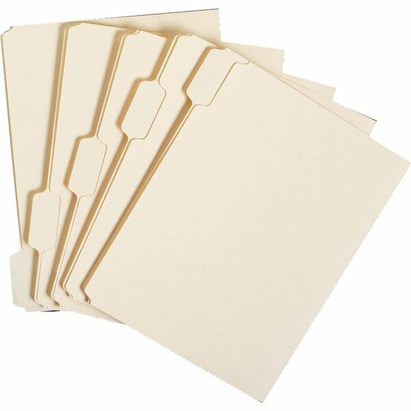 AbilityOne  SKILCRAFT Manila File Folder - 8 1/2" x 11" - 3/4" Expansion - Manila - Manila - 100 / Box