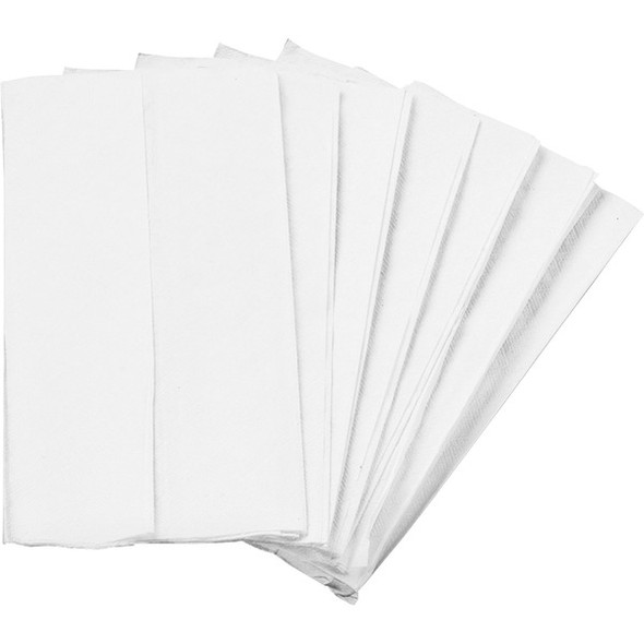 AbilityOne  SKILCRAFT Standard Size Table Napkin - 1 Ply - White - Paper - 1000 / Box