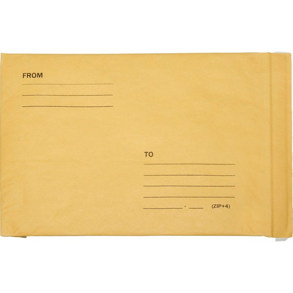 AbilityOne  SKILCRAFT Sealed Air Jiffy Padded Mailer - Bubble - 8 1/2" Width x 12" Length - Peel & Seal - 100 / Pack - Kraft