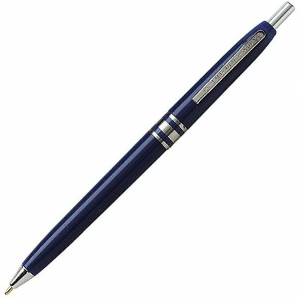 AbilityOne  SKILCRAFT Retractable Ballpoint Pen - Medium Pen Point - Refillable - Retractable - Blue - Blue Barrel - 1 Dozen