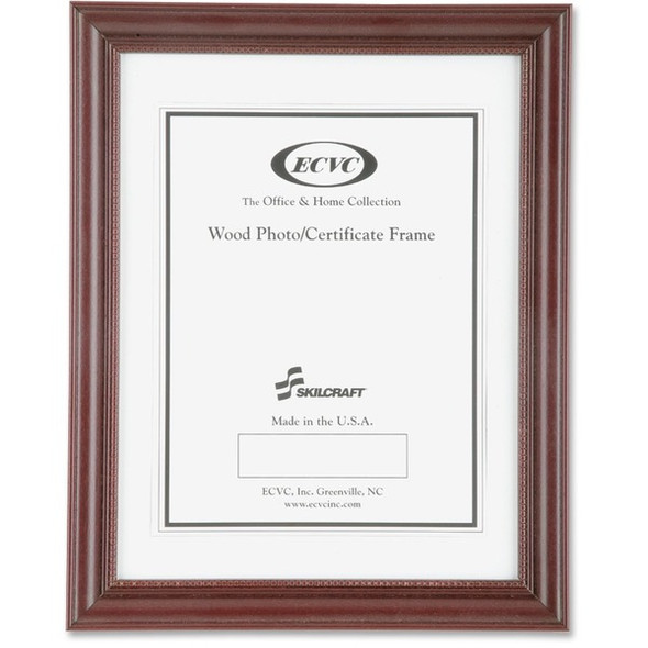 AbilityOne  SKILCRAFT Cherry Wood Frames - 8.50" x 11" Frame Size - Vertical, Horizontal - 1 Dozen - Cherry