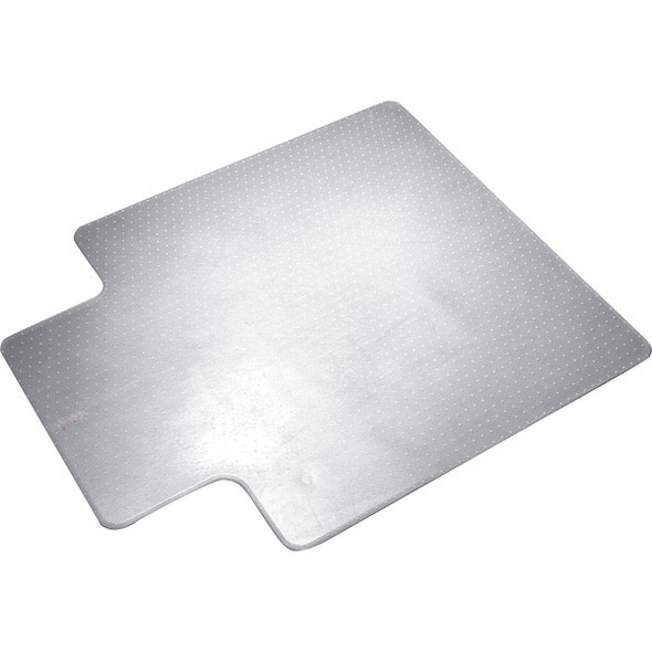 AbilityOne  SKILCRAFT Vinyl Chairmat - Carpeted Floor - 48" Length x 36" Width x 0.14" Thickness - Lip Size 12" Length x 20" Width - Polyvinyl Chloride (PVC) - Clear - 1Each