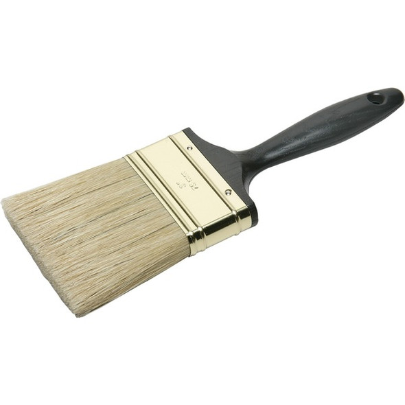 AbilityOne  SKILCRAFT 3" Flat Sash Paint Brush - 1 Brush(es) - 3" Bristle Plastic - Steel Ferrule