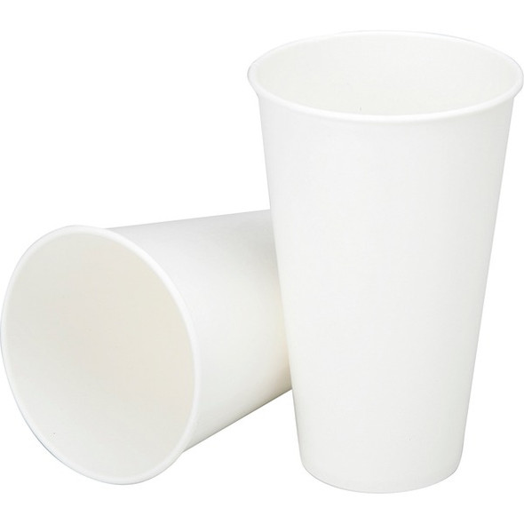 SKILCRAFT Paper cups without handles - Round - 1000 / Box - White - Paper - Hot Drink, Cold Drink