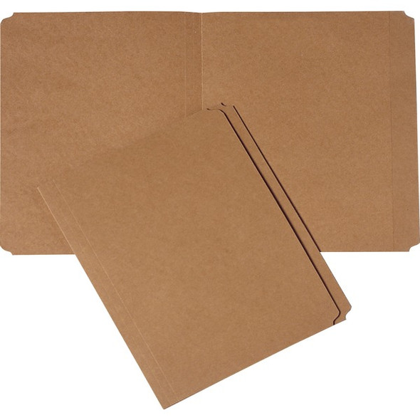 AbilityOne  SKILCRAFT Medium Kraft Paperboard File Folder - 8 1/2" x 11" - 3/4" Expansion - Pressboard - Brown - 100 / Pack