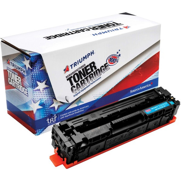 AbilityOne  SKILCRAFT Remanufactured Laser Toner Cartridge - Alternative for HP 201A - Cyan - 1 Each - 1400 Pages