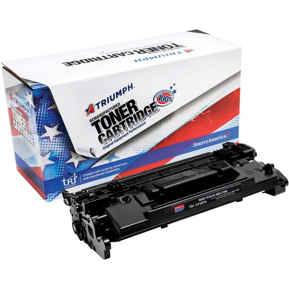 AbilityOne  SKILCRAFT Remanufactured Laser Toner Cartridge - Alternative for HP 87A, 87X - Black - 1 Each - 9000 Pages