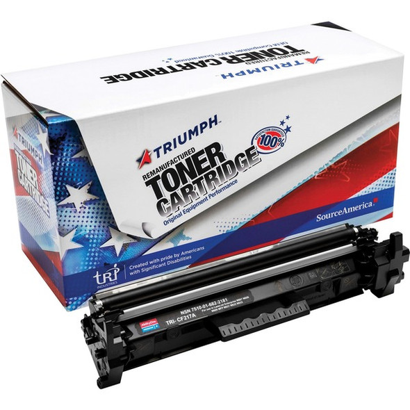AbilityOne  SKILCRAFT Remanufactured Laser Toner Cartridge - Alternative for HP 17A - Black - 1 Each - 1600 Pages