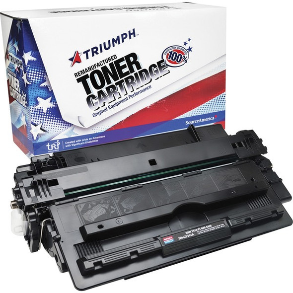 AbilityOne  SKILCRAFT Remanufactured Laser Toner Cartridge - Alternative for HP 14A - Black - 1 / Box - 10000 Pages