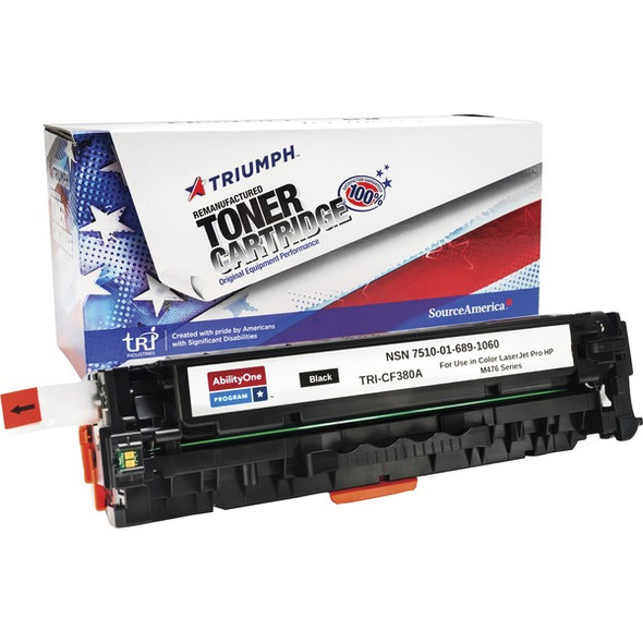 AbilityOne  SKILCRAFT Remanufactured Laser Toner Cartridge - Alternative for HP 312A - Black - 1 / Carton - 2400 Pages