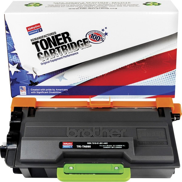 AbilityOne  SKILCRAFT Remanufactured Ultra High Yield Laser Toner Cartridge - Alternative for Brother TN890 - Black - 1 Each - 20000 Pages