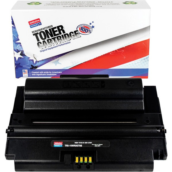 AbilityOne  SKILCRAFT TRIUMPH Remanufactured Laser Toner Cartridge - Alternative for Xerox 108R00795 - Black - 1 Each - 10000 Pages