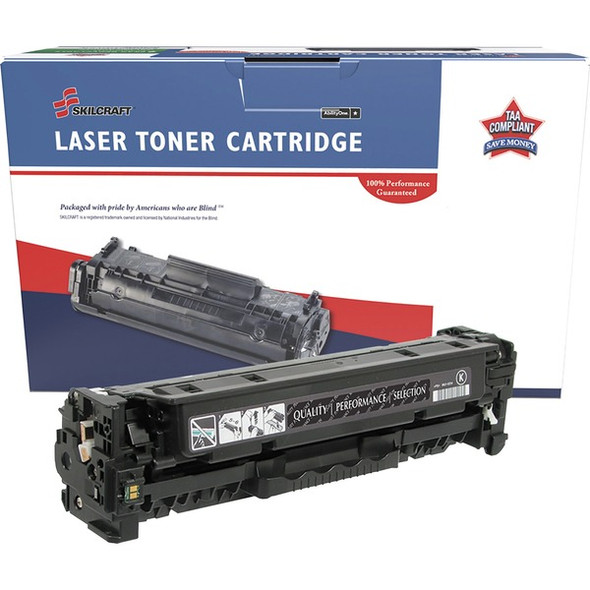 AbilityOne  SKILCRAFT Remanufactured Laser Toner Cartridge - Alternative for HP 305X, 305A (CE410X) - Black - 1 Each - 4000 Pages