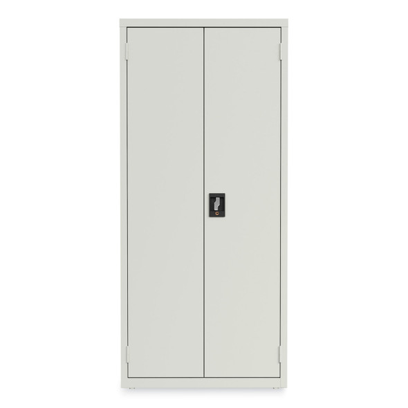 Fully Assembled Storage Cabinets, 3 Shelves, 30" x 15" x 66", Light Gray
