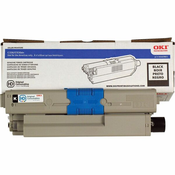 Oki Original Toner Cartridge - LED - 3500 Pages - Black - 1 Pack