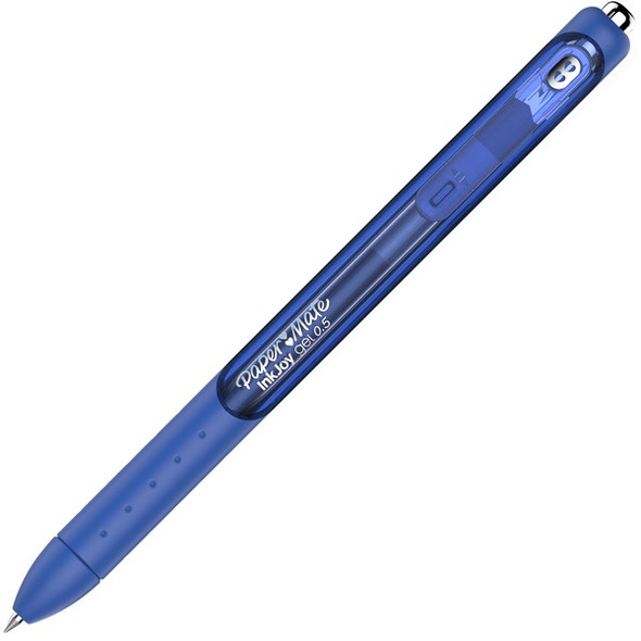 Paper Mate InkJoy Gel Pen - 0.5 mm Pen Point Size - Retractable - Blue Gel-based Ink - Blue Barrel - 1 Dozen