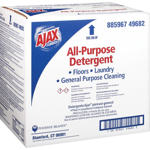 Ajax All-Purpose Laundry Detergent - Powder - 576 oz (36 lb) - Sunshower Fresh Scent - 1 Each