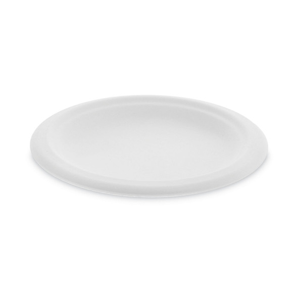 EarthChoice Compostable Fiber-Blend Bagasse Dinnerware, Plate, 6" dia, Natural, 1,000/Carton