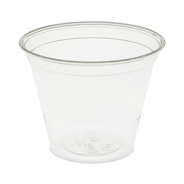 EarthChoice Recycled Clear Plastic Cold Cups, 9 oz, Clear, 975/Carton