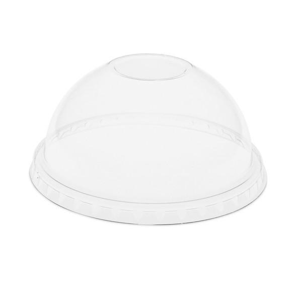 EarthChoice Strawless RPET Lid, Dome Lid, Clear, Fits 12 oz to 24 oz "B" Cups, Clear, 1,020/Carton