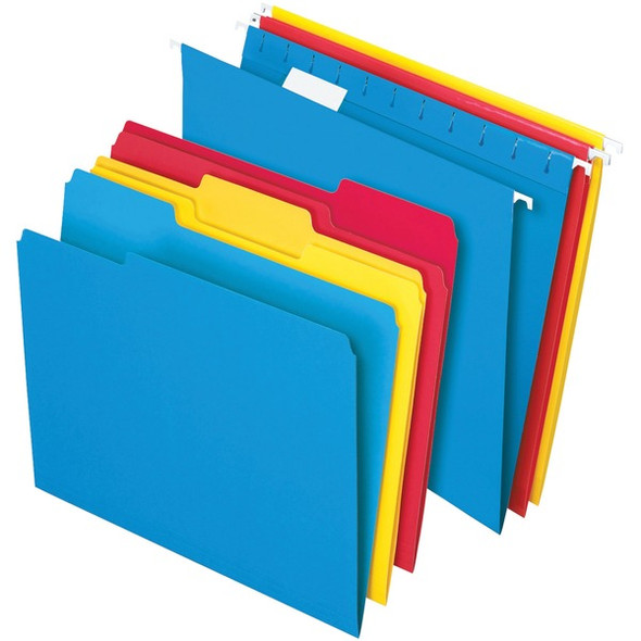 TOPS 1/3 Tab Cut Letter Hanging Folder - 8 1/2" x 11" - 3/4" Expansion - Assorted - 24 / Box