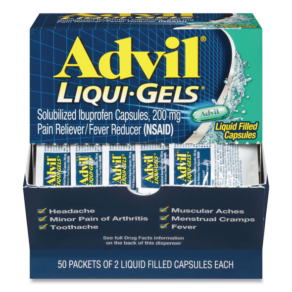 Liqui-Gels, Two-Pack, 50 Packs/Box