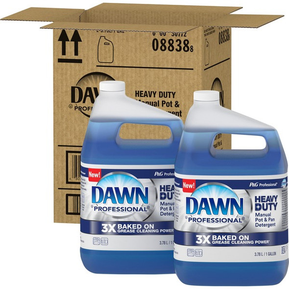 Dawn Manual Pot/Pan Detergent - 128 fl oz (4 quart) - 2 / Carton - Blue