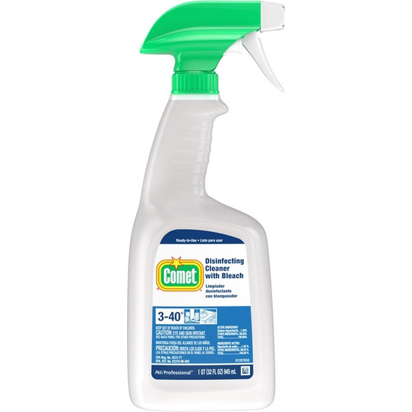 Comet Disinfecting Cleaner Spray - Ready-To-Use - 32 fl oz (1 quart) - Fresh ScentSpray Bottle - 1 Bottle - Multi