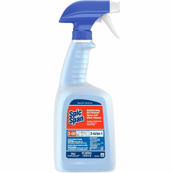 Spic and Span 3-in-1 Cleaner - Concentrate - 32 fl oz (1 quart) - Fresh Scent - 1 Bottle - Blue