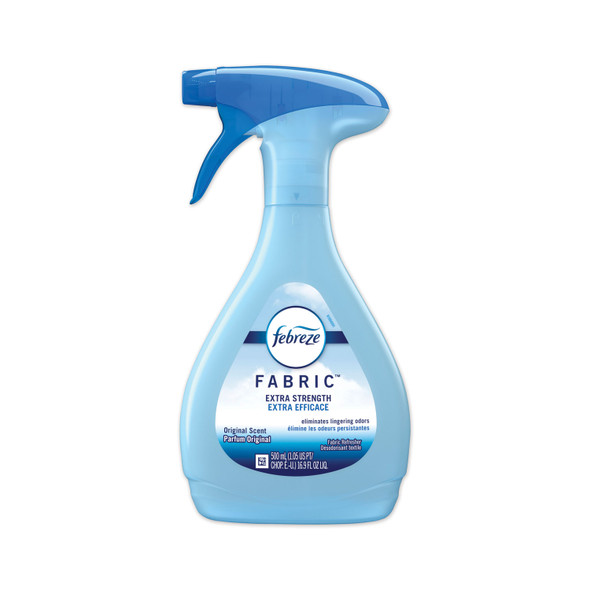 FABRIC Refresher/Odor Eliminator, Extra Strength, Original, 16.9 oz Spray Bottle, 8/Carton