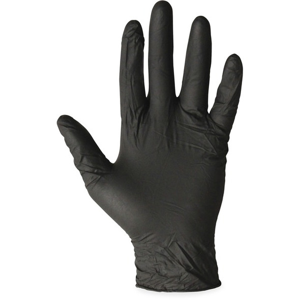 ProGuard Disposable Nitrile General Purpose Gloves - Small Size - For Right/Left Hand - Black - For Cleaning, Material Handling, General Purpose, Chemical - 1000 / Carton