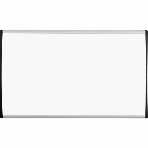 Quartet Arc Cubicle Magnetic Whiteboard - 30" (2.5 ft) Width x 18" (1.5 ft) Height - White Painted Steel Surface - Silver Aluminum Frame - Horizontal - Magnetic - 1 Each