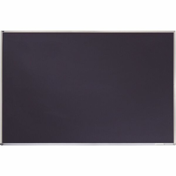 Quartet DuraMax Porcelain Magnetic Chalkboard - 48" (4 ft) Width x 36" (3 ft) Height - Black Porcelain Surface - Silver Aluminum Frame - Horizontal - Magnetic - 1 Each