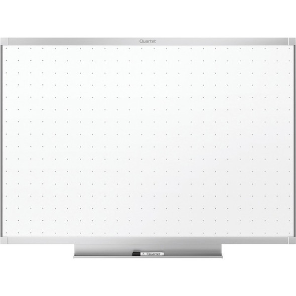 Quartet Prestige 2 Dry-Erase Board - 48" (4 ft) Width x 36" (3 ft) Height - White Surface - Silver Aluminum Frame - Horizontal - 1 Each