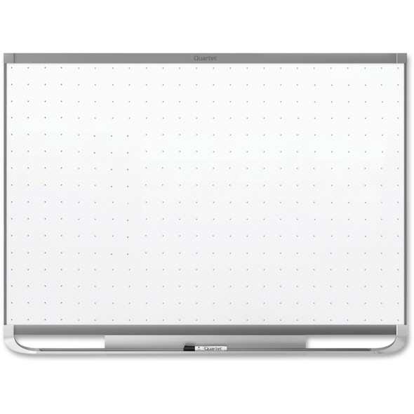 Quartet Prestige 2 Total Erase Magnetic Whiteboard - 96" (8 ft) Width x 48" (4 ft) Height - White Surface - Graphite Frame - Horizontal - Magnetic - 1 Each