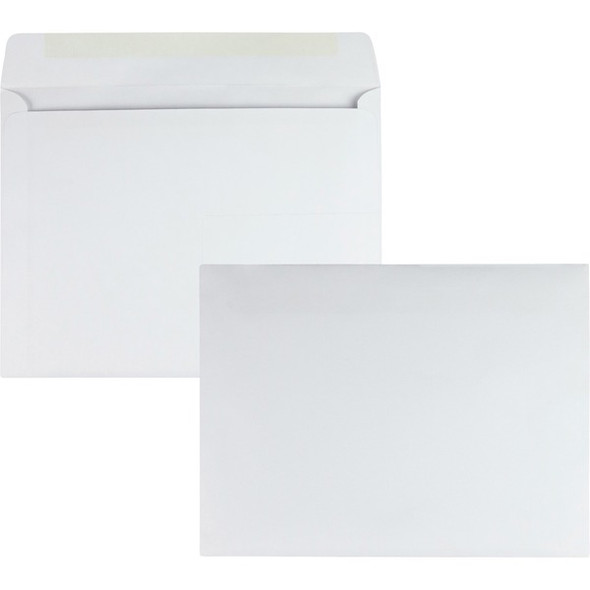 Quality Park 10 x 13 Booklet Envelopes with Open Side - Catalog - #13 - 10" Width x 13" Length - 24 lb - Gummed - 100 / Box - White