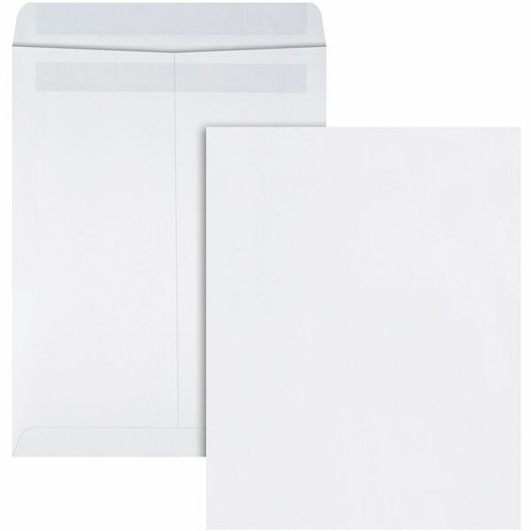 Quality Park 9-1/2 x 12-1/2 Catalog Mailing Envelopes with Redi-Seal&reg; Self-Seal Closure - Catalog - #12 1/2 - 9 1/2" Width x 12 1/2" Length - 28 lb - Self-sealing - Wove - 100 / Box - White