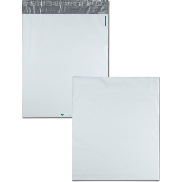 Quality Park Open-End Poly Expansion Mailers - Expansion - 13" Width x 16" Length - 2" Gusset - Self-sealing - Polyethylene - 100 / Carton - White