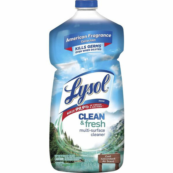 Lysol Multisurface Disinfectant - 40 oz (2.50 lb) - 9 / Carton - Clear