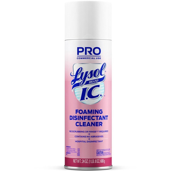 Lysol I.C. Foam Disinfectant - Ready-To-Use - 24 fl oz (0.8 quart)Aerosol Spray Can - 1 Each - White