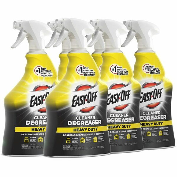Easy-Off Cleaner Degreaser - Ready-To-Use - 32 fl oz (1 quart) - 6 / Carton - Clear