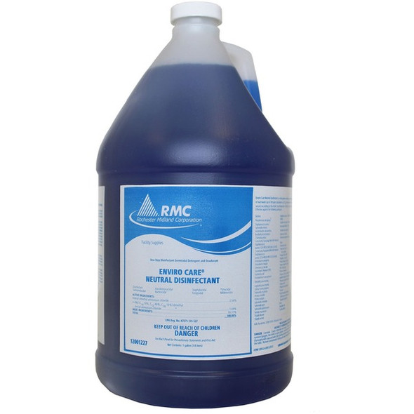 RMC Enviro Care Neutral Disinfectant - Concentrate - 128 fl oz (4 quart) - 1 Each - Blue
